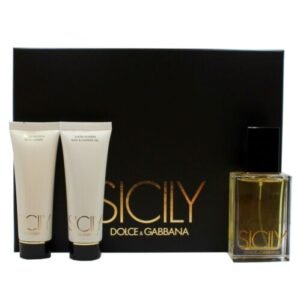 Sicily Gift Set Edp 1.7 oz perfume, shower gel and lotion rare For Women By Dolce & Gabbana