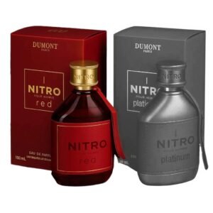 Nitro Red and Nitro Platinum by Dumont EDP 3.4 oz Combo Pack For Men