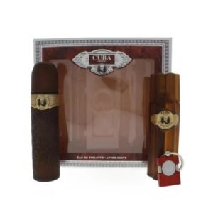 Cuba Gold 3PC Set – 3.4 oz EDT, 3.4 oz After Shave & Keychain for Men