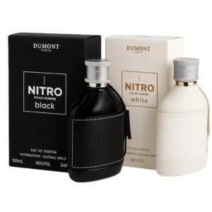 Nitro Black and Nitro White by Dumont EDP 3.4 oz Combo Pack For Men