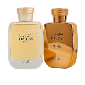 Hawas and Hawas Elixir by Rasasi EDP 3.4 oz Combo Pack For Women and Men