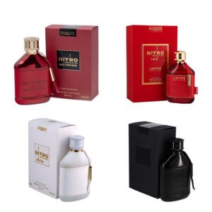 Nitro Red Intensely, Nitro Red, Nitro White & Nitro Intense by Dumont EDP 3.4 oz Combo Pack for Men