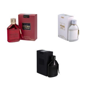Nitro Red Intensely, Nitro White & Nitro Intense by Dumont EDP 3.4 oz Combo Pack for Men