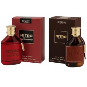 Nitro Red Intensely & Nitro Pour Homme by Dumont EDP 3.4 oz Combo Pack for Men
