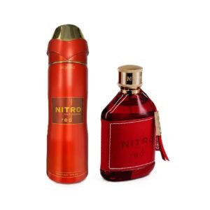 Nitro Red EDP 3.4 oz and Nitro Red Perfume Spray 6.8 oz Set for Men By Dumont