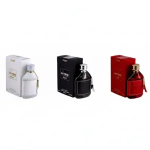 Nitro Red, Nitro Black and Nitro White by Dumont EDP 3.4 oz Combo Pack for Men