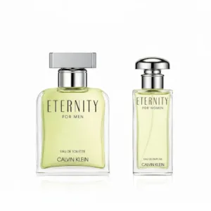 Eternity by Calvin Klein EDT and EDP Combo Pack 6.7 oz and 3.4 oz for Men and Women