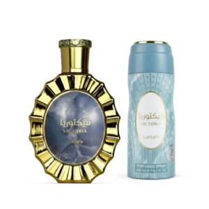 Victoria by Lattafa Gift Set With 100ml EDP and 200ml Perfumed Spray