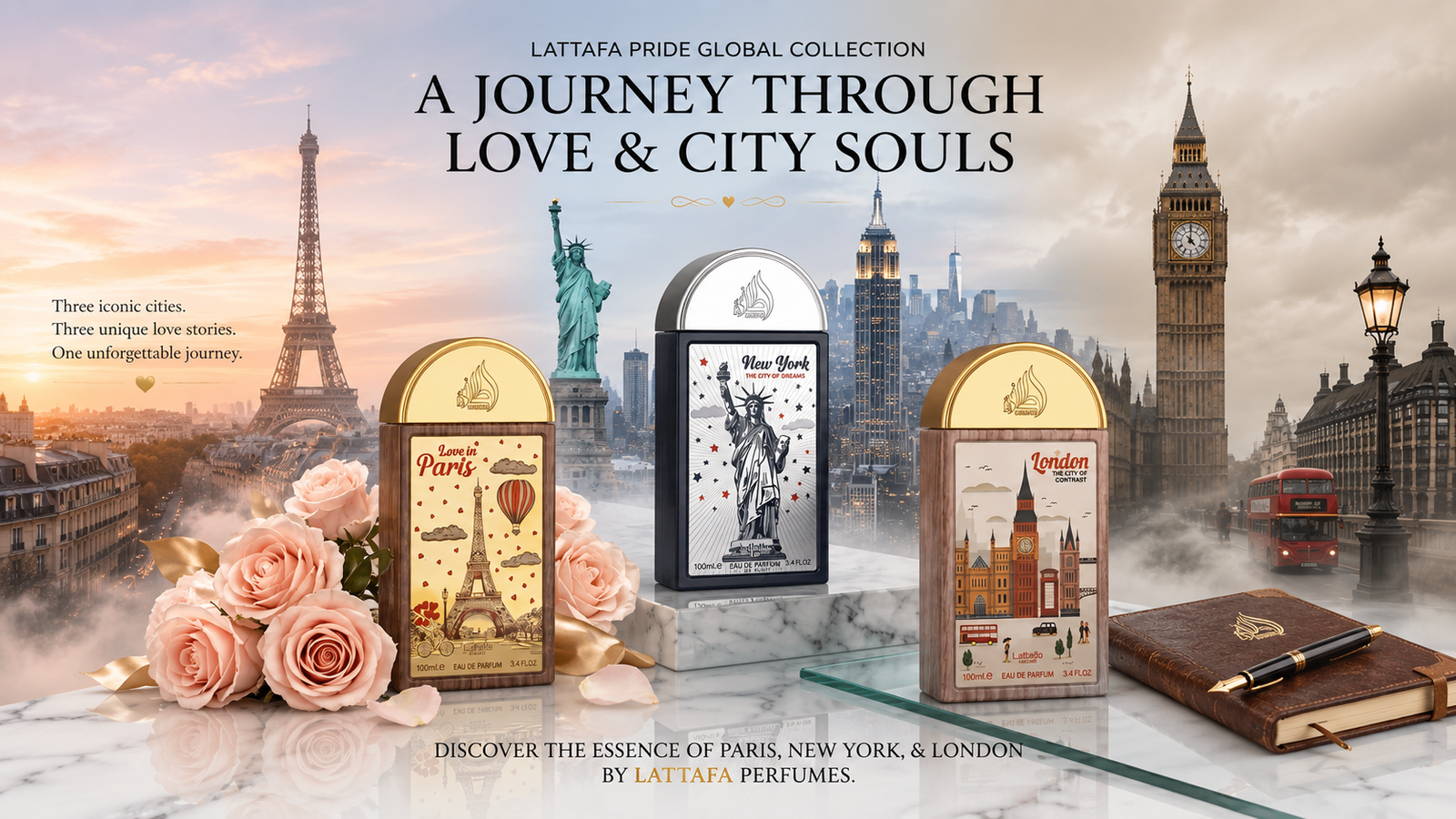 Lattafa Pride New Releases 2026 Review: New York City of Dreams, Love in Paris and London City of Contrast