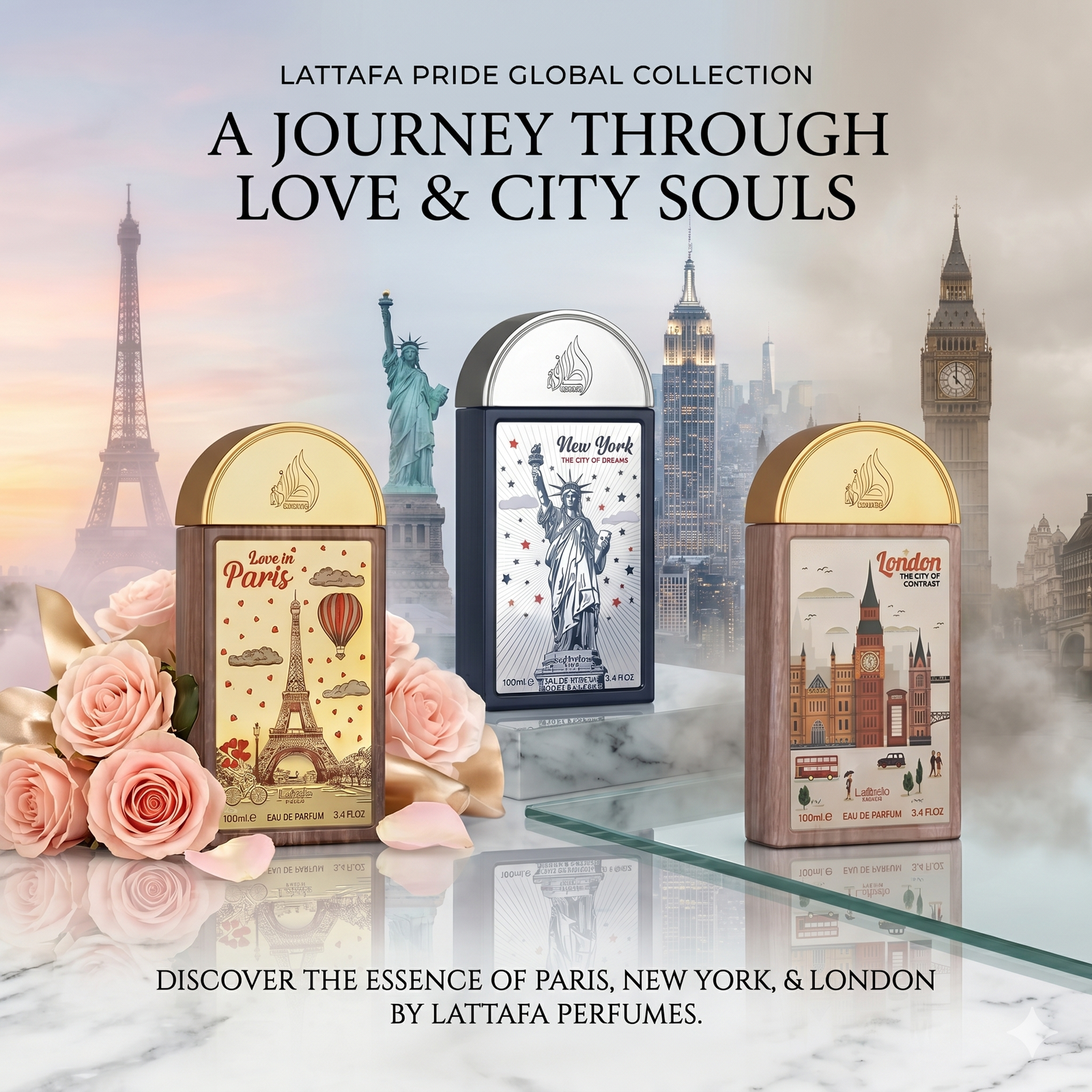 Lattafa Pride New Releases 2026 Review: New York City of Dreams, Love in Paris and London City of Contrast