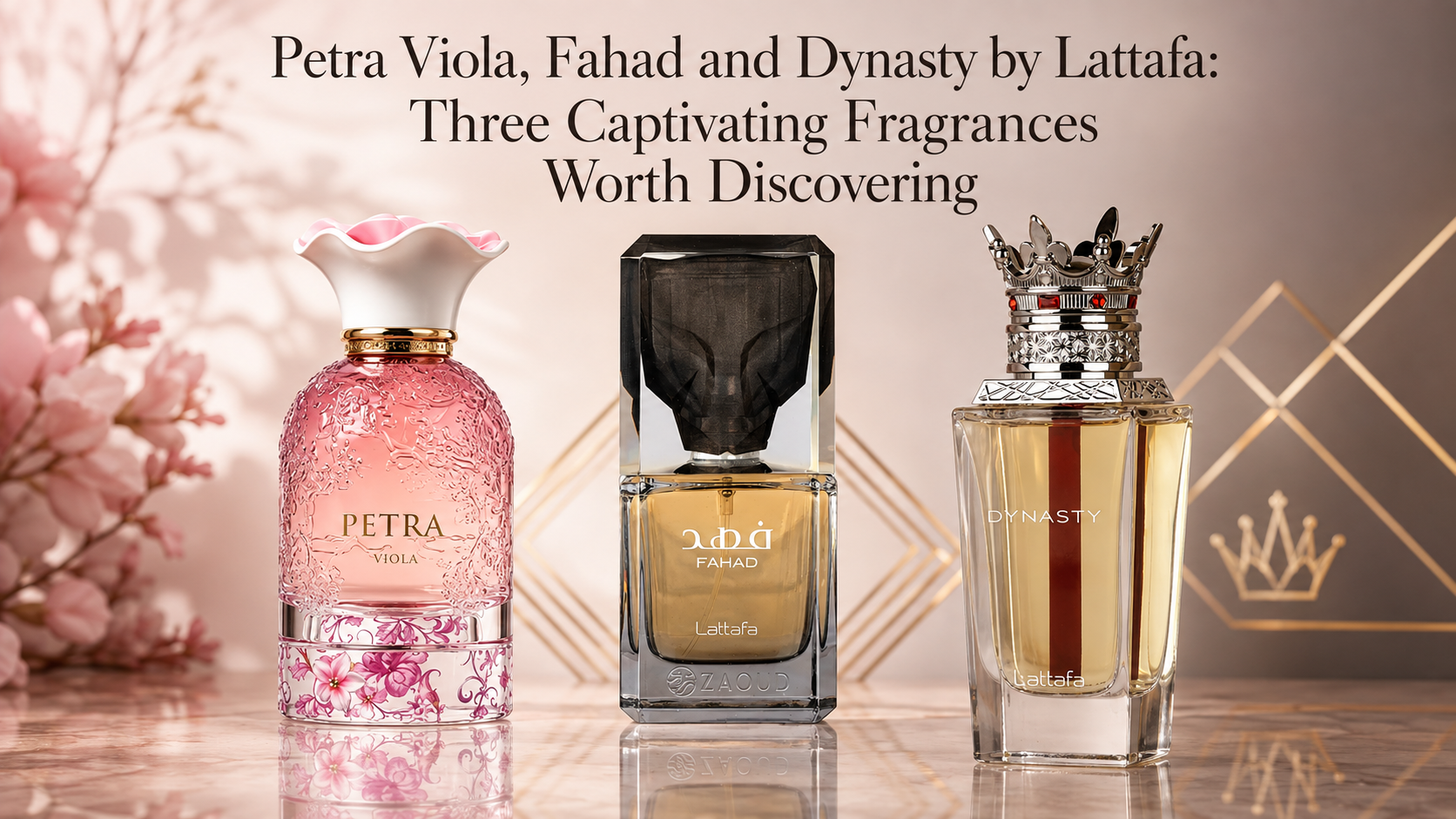 Petra Viola, Fahad and Dynasty by Lattafa: Three Captivating Fragrances Worth Discovering